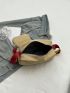 Khaki Square Bag Minimalist Adjustable Strap With Coin Purse