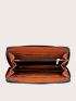 New Style Long Wallet Crocodile Embossed Zipper Around