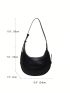 PU Hobo Bag Black