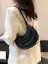 PU Hobo Bag Black