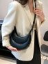 PU Hobo Bag Black