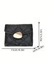2023 Mini Portable Women's Short Style Quilted Purse Multi-Layer Card Bag Coin Purse