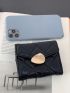 2023 Mini Portable Women's Short Style Quilted Purse Multi-Layer Card Bag Coin Purse