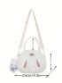 Nylon Novelty Bag With Bag Charm Ear Decor