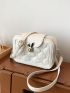 Rabbit Quilted Square Bag Mini Zipper