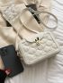 Rabbit Quilted Square Bag Mini Zipper