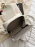 Rabbit Quilted Square Bag Mini Zipper