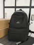 Letter Graphic Casual Daypack Zipper Medium