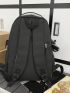 Letter Graphic Casual Daypack Zipper Medium