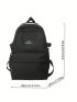 Letter Graphic Casual Daypack Zipper Medium