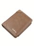 Letter Graphic Small Wallet Zipper Pu
