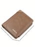 Letter Graphic Small Wallet Zipper Pu