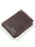 Letter Graphic Small Wallet Zipper Pu