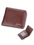 Letter Embossed Small Wallet Fold Over