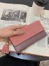 Tassel Decor Long Wallet Fold Over