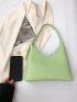 Medium Shoulder Bag Letter Embossed Detail