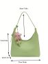 Medium Shoulder Bag Letter Embossed Detail