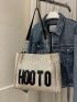 New Straw Knitted Casual Holiday Style Women's Shoulder Bag Tote Bag