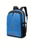 Medium Functional Backpack Colorblock Letter Detail