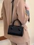 Mini Square Bag Minimalist Black