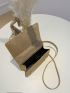 Mini Square Bag Glitter Chain Embossed Detail Glamorous