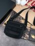 Mini Square Bag Solid Color Unisex Style