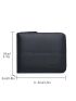 Letter Graphic Small Wallet With Zipper Vintage