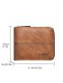 Letter Graphic Small Wallet With Zipper Vintage