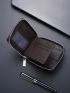 Letter Graphic Small Wallet With Zipper Vintage