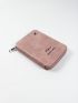 Letter Pattern Passport Case Zipper Around