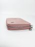 Letter Pattern Passport Case Zipper Around