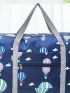 Hot Air Balloon Pattern Duffel Bag Clothes Storage Double Handle For Travel