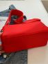 Solid Color Crossbody Bag With Coin Purse