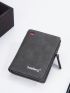 Letter Graphic Small Wallet Zipper Bifold