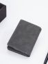Letter Graphic Small Wallet Zipper Bifold