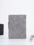Letter Graphic Small Wallet Zipper Bifold