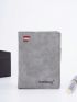 Letter Graphic Small Wallet Zipper Bifold