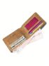 Letter Graphic Small Wallet Vintage Bifold
