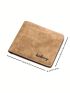 Letter Graphic Small Wallet Vintage Bifold