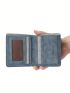 Letter Graphic Small Wallet Vintage Bifold