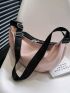 Minimalist Hobo Bag Zipper Large Capacity