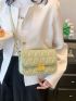 Quilted Square Bag Flap PU