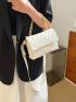 Quilted Square Bag Chain Flap PU