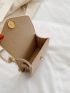 Mini Square Bag Felt Chain