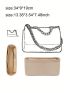 1pc Felt Cloth Insert Bag Organizer Makeup Handbag Organizer Travel Inner Purse