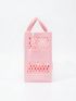 Medium Square Bag Hollow Out Double Handle PVC