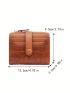 Crocodile Embossed Small Wallet PU