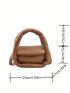 Minimalist Double Handle Flap Square Bag