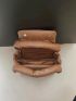 Minimalist Double Handle Flap Square Bag
