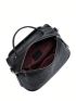 Genuine Leather Medium Square Bag Snakeskin Print Top Handle For Daily